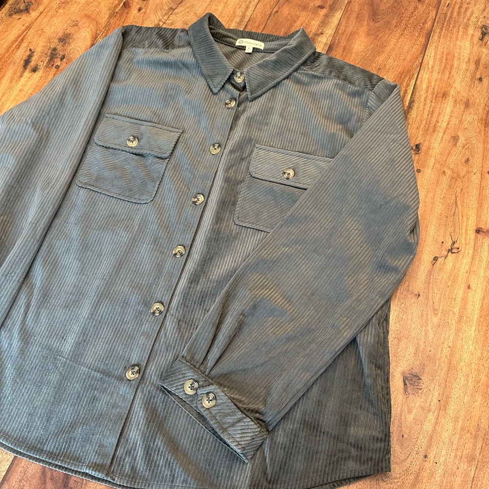 ☀️ NWOT DEMOCRACY Corduroy Shacket with Pockets